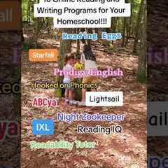 10 Online Reading and Writing Programs for Homeschooling!