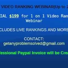 YouTube Video Ranking tips and tricks to rank videos WEBINAR 2017