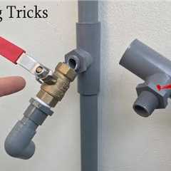 Plumber near me told me how to install valve on pvc pipes and fix broken thread without cutting pipe