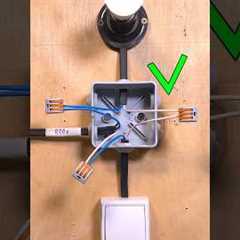 An old electrician showed you how to connect the wires correctly! #elektrik