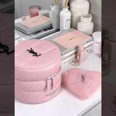 New @YSLBeautyOfficial candy glaze & that vanity case!!!🩰☁️🏹 #makeup #sephora #preppy #pretty