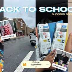 Back To School Supplies Shopping + Haul 2025| College Essentials !! 