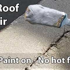 Flat Roof Leak Repair - Paint on Liquid Waterproof Sealant