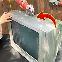 GREAT IDEA! Many people don’t know that cutting up old TVs can make a lot of money