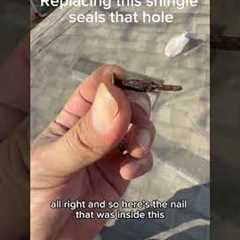 How I Fix a Roof Leak in Under 1 Minute #roofleak #roofrepair PLEASE LIKE & FOLLOW FOR MORE