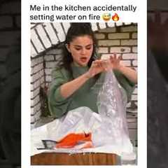 When Selena Gomez tries to cook… 😂🔥