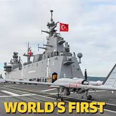 Turkey Makes History: Bayraktar TB-3 Becomes World’s First Ship-Based UAV | TCG Anadolu