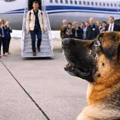 The K9 Dog Sat in Silence... Then Cried When His Owner Appeared |  Top best dog training techniques