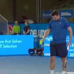 Goran Ivanisevic's big serve - World Tennis Challenge 2015