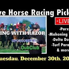 LIVE Horse Racing | Parx | Mahonning Valley | Delta Downs | Turf Paradise & more 12/30/25!