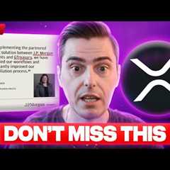 🔴LIVE: J.P. Morgan Payments + GTreasury!! The Hidden XRP Liquidity Play? XRP Price Reaction!