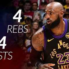 LeBron James 17 pts 4 rebs 4 asts vs Pistons 25/26 season