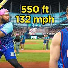 How Far Can MLB Stars Hit Balls w/ Metal Bats?