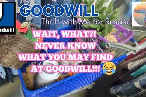WAIT, WHAT?!  NEVER KNOW WHAT YOU MAY FIND AT GOODWILL!!! 😂 Goodwill Thrifting for Resale!