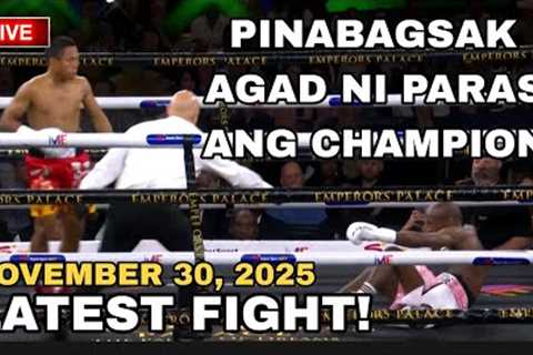 LATEST FIGHT! November 30, 2025 l Afrikan champion bagsak agad sa round kay PARAS