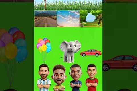 IQ TEST: Messi vs Ronaldo vs Neymar vs Mbappe #cartoon #shorts #viral #ধাধা