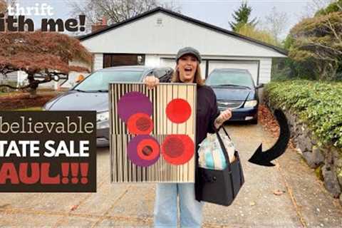 2 DAYS ESTATE SALE SHOPPING! We found some incredible vintage for bargains!!!