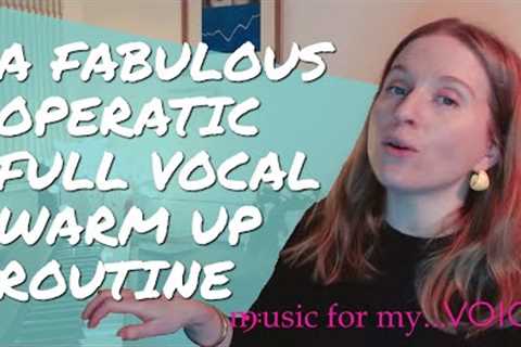 A lovely vocal warm up routine for all based around classical opera technique | MusicForMy... VOICE