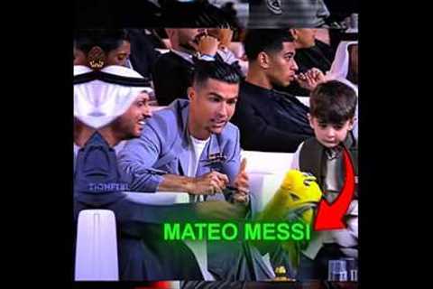 Mateo Messi Admires Ronaldo Over Time..😂😳