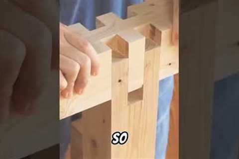 The Japanese Woodworking Secret: No Nails, Just Precision👍 #youtubeshort #works #carvingtools