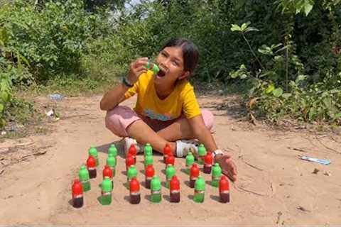 Part 132 Survival Skills SMART Ideas and USEFUL in Forest With Single Mom  Jungle Life 1