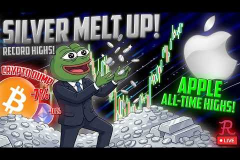 BITCOIN LIVE : CRYPTO DUMP, SILVER MELTUP ATH, AAPL ALL TIME HIGHS, JP YIELDS WTF