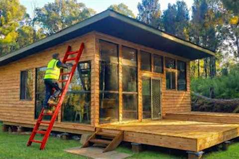 He Left the City and Built an Off-Grid Cabin Like Nothing You've Ever Seen