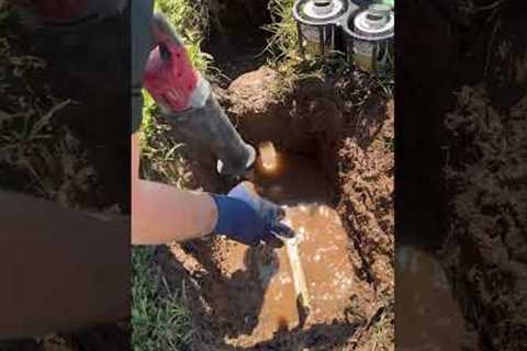 Repairing A Water Leak In The Yard
