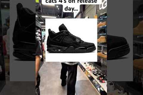 Trying to find Black cat Jordan 4’s on release day… #sneaker #shoes