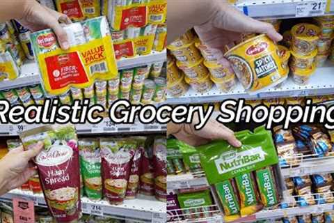Realistic Grocery Shopping With Prices ASMR Relaxing Vlog in Supermarket