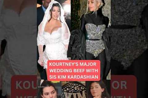 Kourtney's Major wedding Beef with Kim Kardashian #kimkardashian #thekardashians #shorts #viral