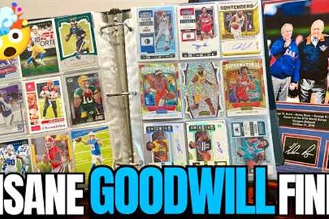 $75 SPORTS CARDS COLLECTION FROM GOODWILL…CRAZY HITS FOUND!