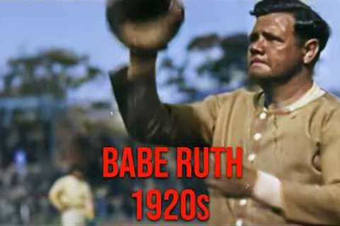 Watch Babe Ruth play baseball in 1920 - Restored Footage
