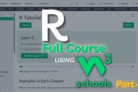 W3Schools R Programming Tutorial for Absolute Beginners (Part-3) | R Programming using W3Schools