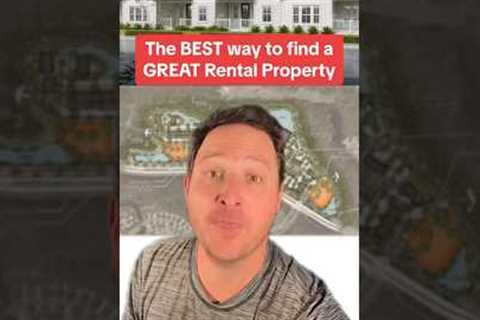 The BEST way to find GREAT Rental Properties to Buy