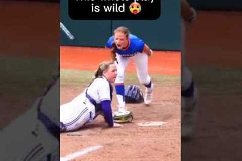 Unforgettable Softball Finale: Last Run Sparks Heated Moment at Home Plate! #baseball #softball