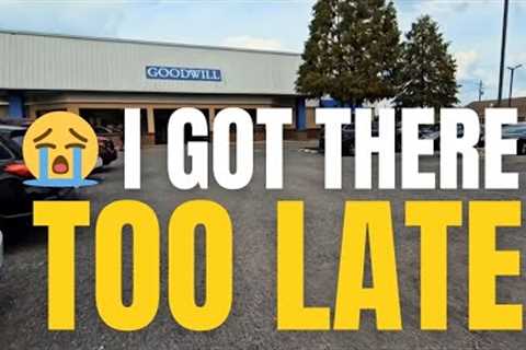 😭I walked in a few minutes too late to the Goodwill Outlet bins • thrift with me for resale