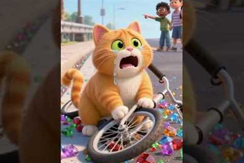 Cat’s Street Mishap! Rescue needed! ❤️🐱💎!#shorts #funny #cat #cute #animals #comedy