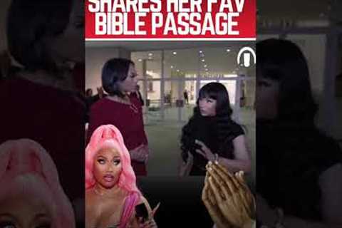 #NickiMinaj shares her favorite bibles verse, but which one is this?