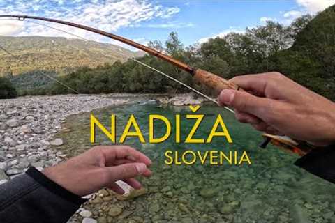 Fly fishing the Nadiža in Slovenia - unguided solo day in search of big rainbow trout