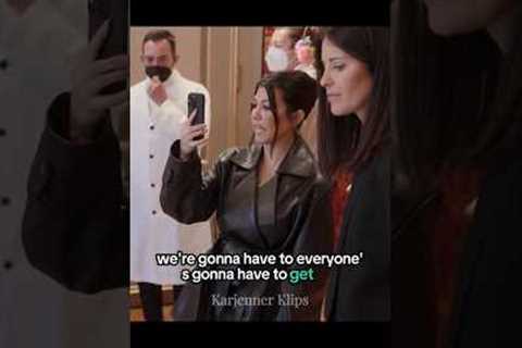 Kourtney’s Reaction to Her Wedding Dress… ICONIC! ✨👗#thekardashians #shorts #kuwtk
