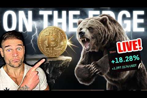 RIGHT ON THE EDGE!!! BITCOIN & ETH XRP ! (Live Bitcoin Crypto Trading & Analysis)