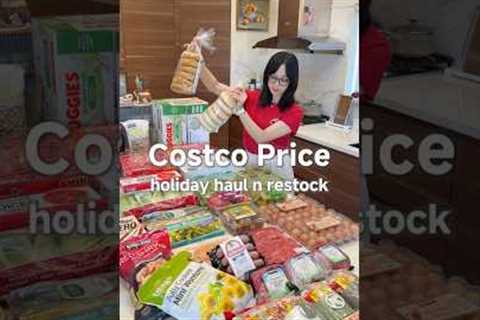 Costco Holiday Haul w/ Price💸#asmr #grocery #restock #fridgerestock #refill #organizedhome