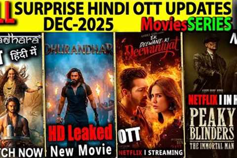 Surprise New Hindi OTT Release DEC-2025 l PeakyBlinders, Jatadhara, DhurandharSouthCrimeMoviesSeries