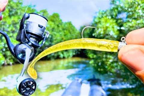 Do These LURES Work In TINY Saltwater Drains? (Wild Hookup!)