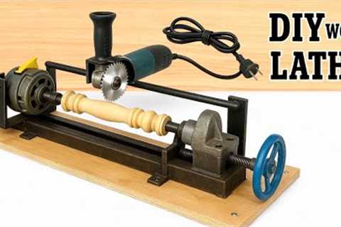 Homemade Wood Lathe From Old Washing Machine Motor | DIY Woodworking Tools