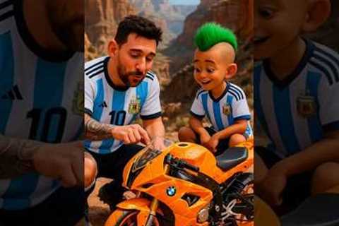 Neymar STOLE the Watermelon Superbike from Messi’s Son?! | What Happens Next Will SHOCK You 😳#messi
