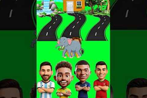 Did Messi Neymar Ronaldo Mbappe choose the wrong Home? #cartoon #shorts #viral #ধাধা