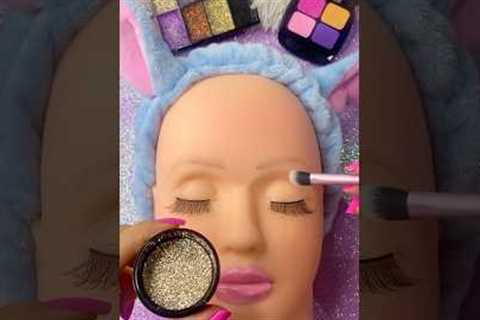 ASMR Satisfying with Unboxing &amp; Review Mannequin Makeup Gold Skincare Sounds Video Fast..