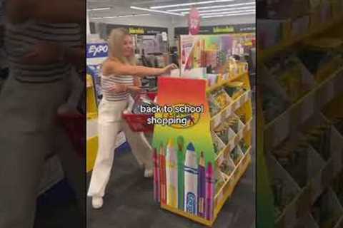 School Supply Shopping Vs. Summer Ending